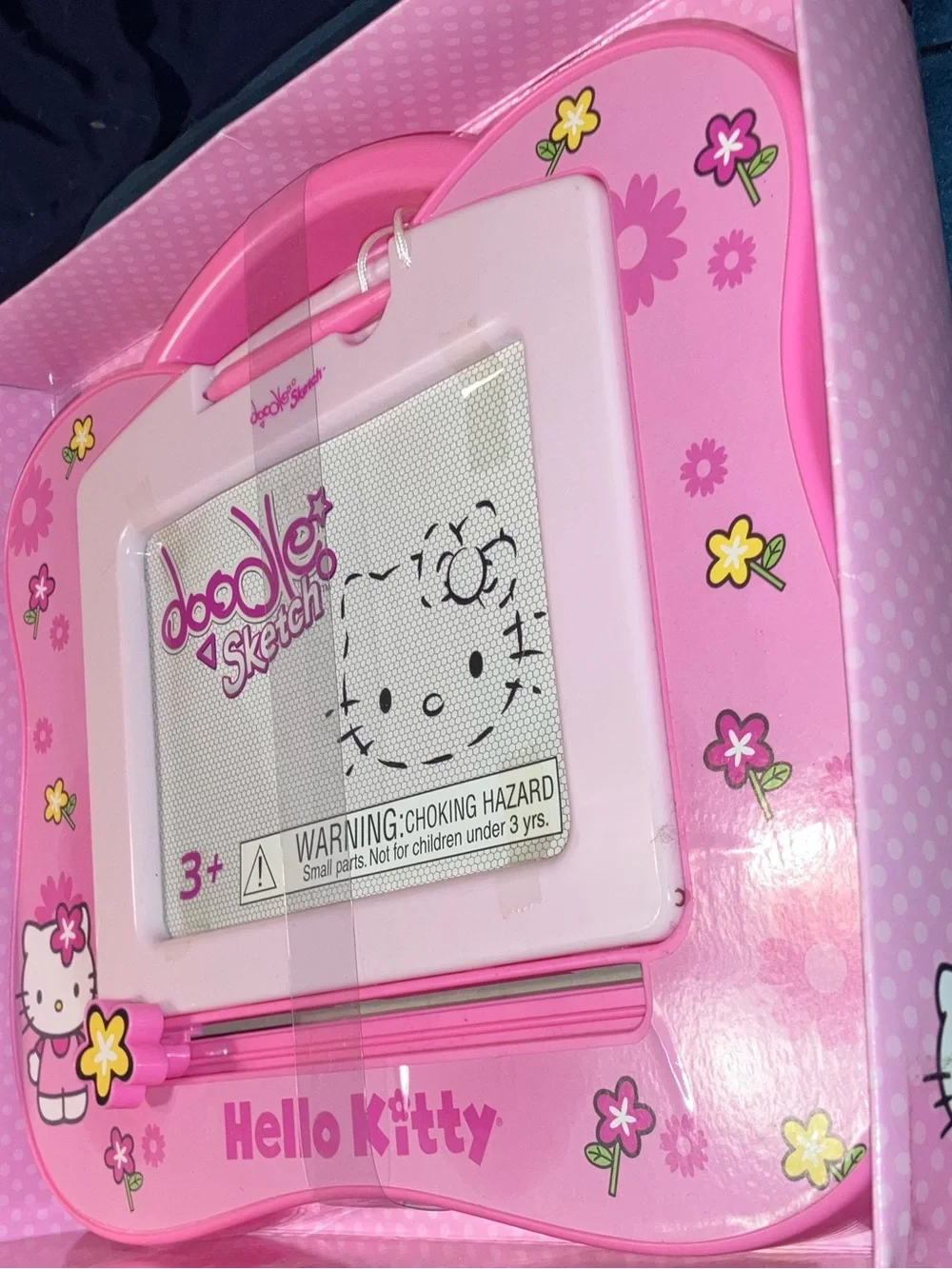 Hello Kitty Pink Doodle Sketch Magnetic Drawing Tablet